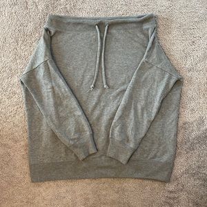 Aerie - Off-the-shoulder oversized sweatshirt - Dark grey
